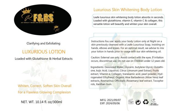 6 PCS LUXURIOUS SET: Luxurious lotion, oil, soap, face cream, serum, sunscreen - Image 5